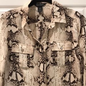 White House Black Market Women’s Silk Blouse